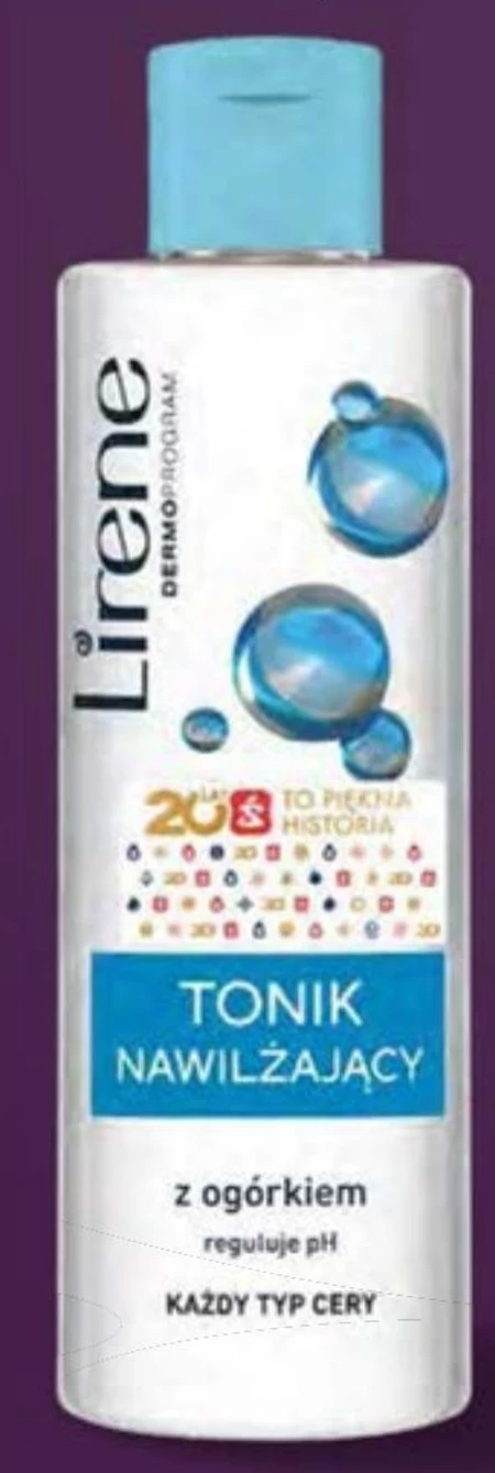 Lirene Tonik nawilżający z ogórkiem 200 ml