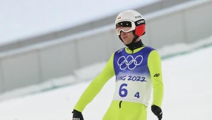 Pekin 2022. Skoki narciarskie. Na zdjęciu Kamil Stoch