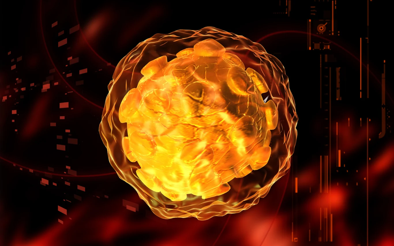 Wizualizacja wirusa polio