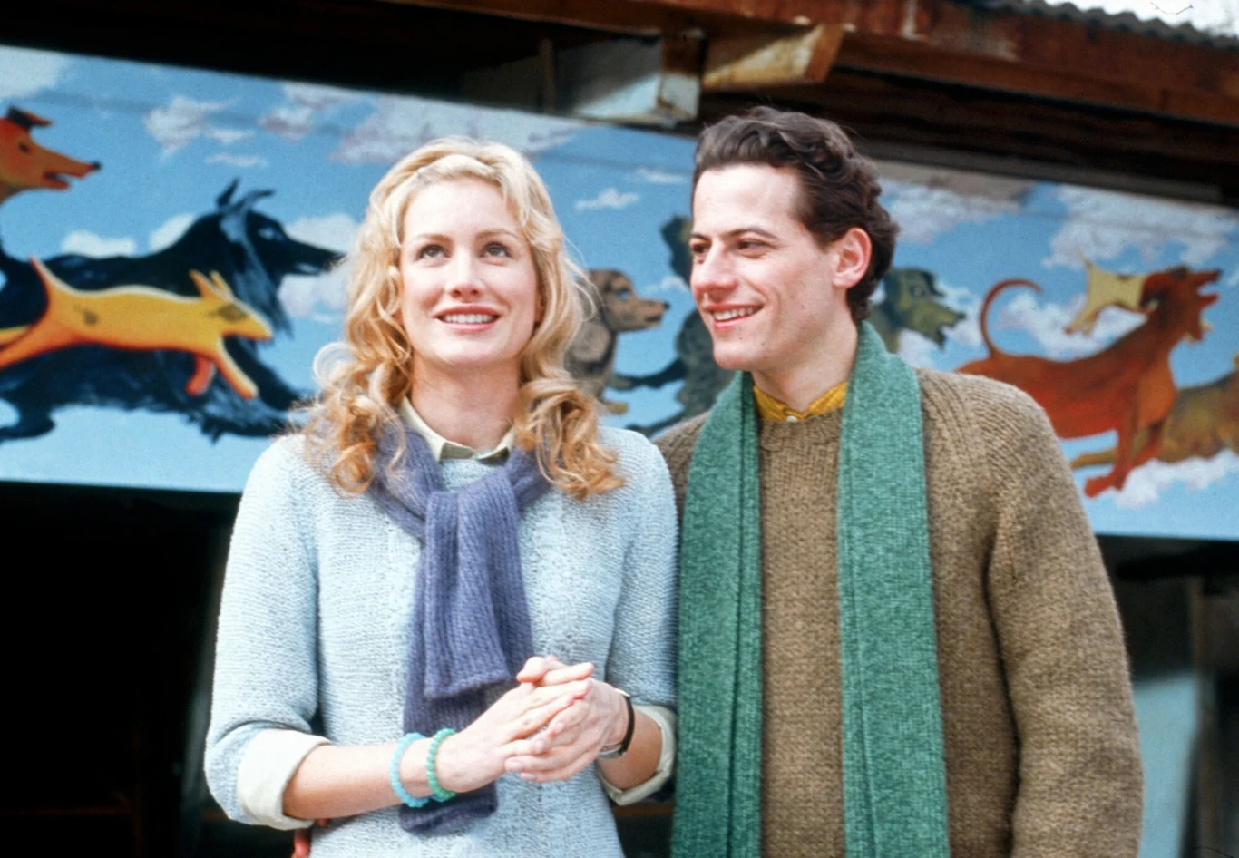 Alice Evans i Ioan Gruffudd w filmie "101 dalmatyńczyków" 