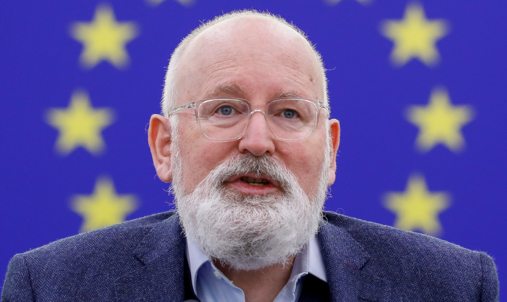 Wiceprzewodniczący wykonawczy do spraw Europejskiego Zielonego Ładu Frans Timmermans.