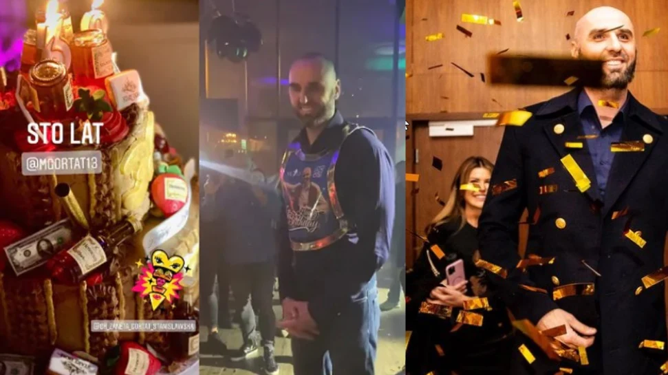Marcin Gortat na imprezie urodzinowej z okazji 38. urodzin / Instagram