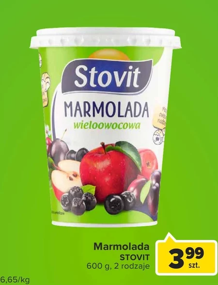 Stovit Marmolada wieloowocowa 600 g