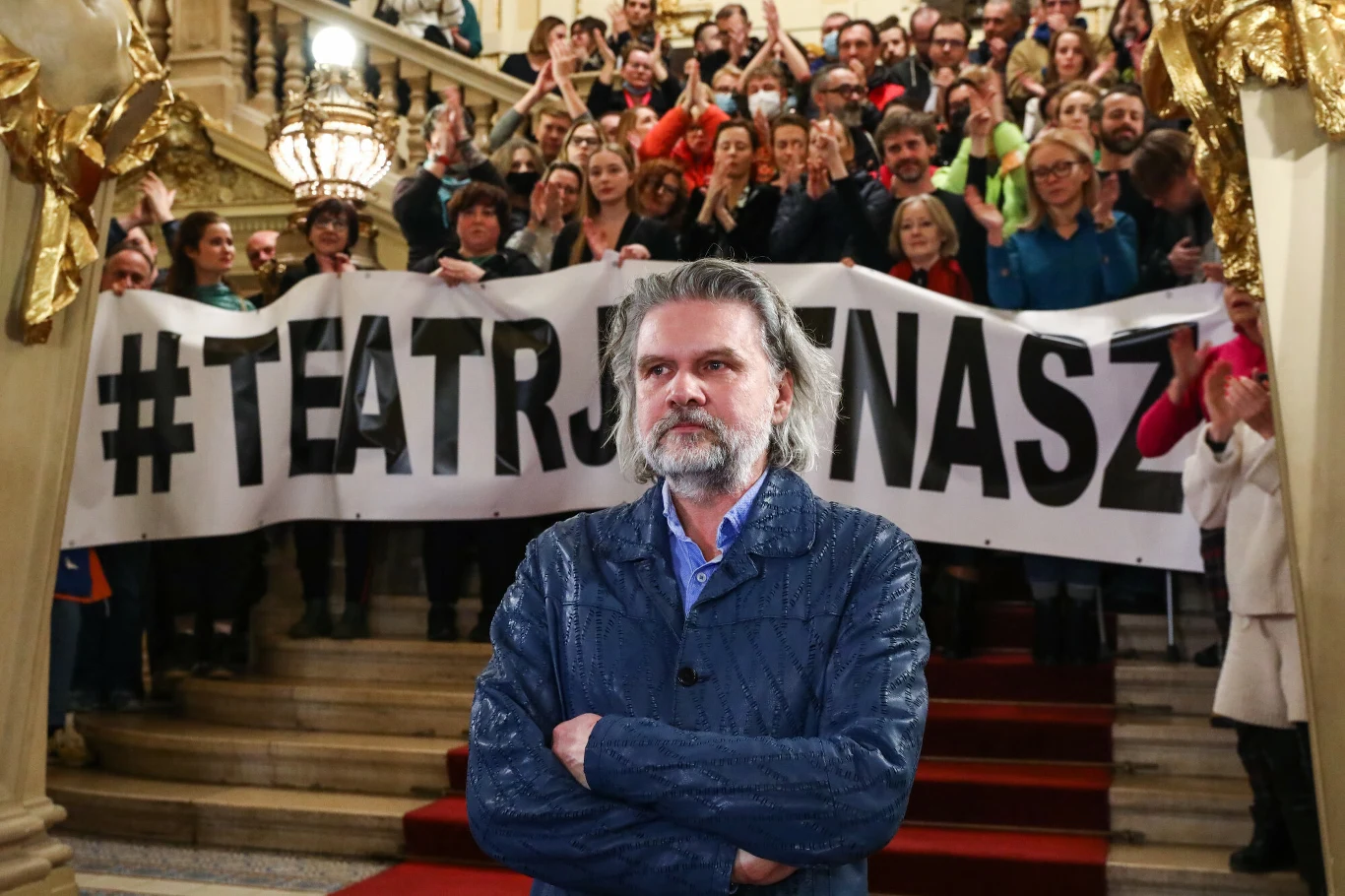 Kraków Teatr im. Juliusza Słowackiego. Konferencja prasowa w związku z rozpoczęciem procedury odwołania dyrektora Krzysztofa Głuchowskiego Kraków Teatr im. Juliusza Słowackiego. Konferencja prasowa w związku z rozpoczęciem procedury odwołania dyrektora Krzysztofa Głuchowskiego