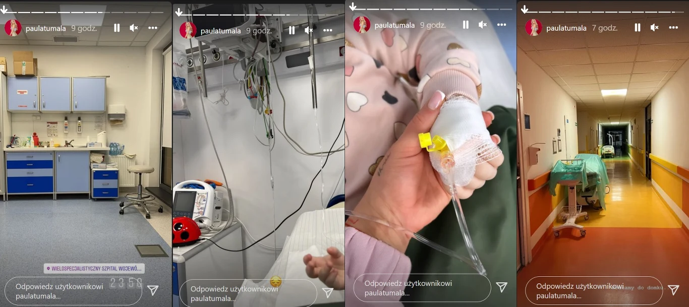 Paula Tumala z córeczką w szpitalu /https://www.instagram.com/paulatumala/