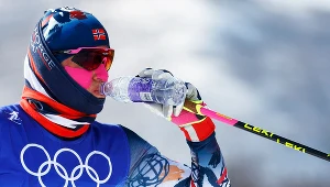 Pekin 2022. Johannes Hoesflot Klaebo na trasie