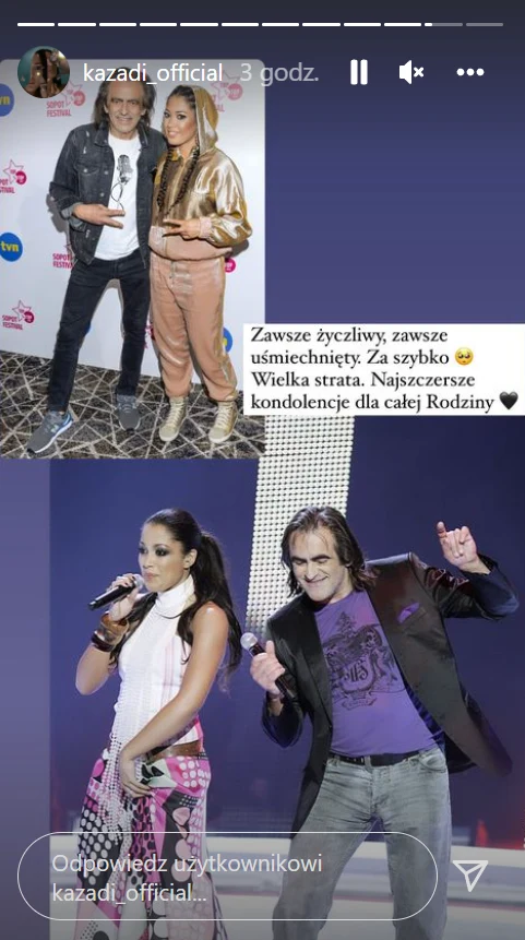 Patricia Kazadi żegna Witolda Paszta Patricia Kazadi żegna Witolda Paszta