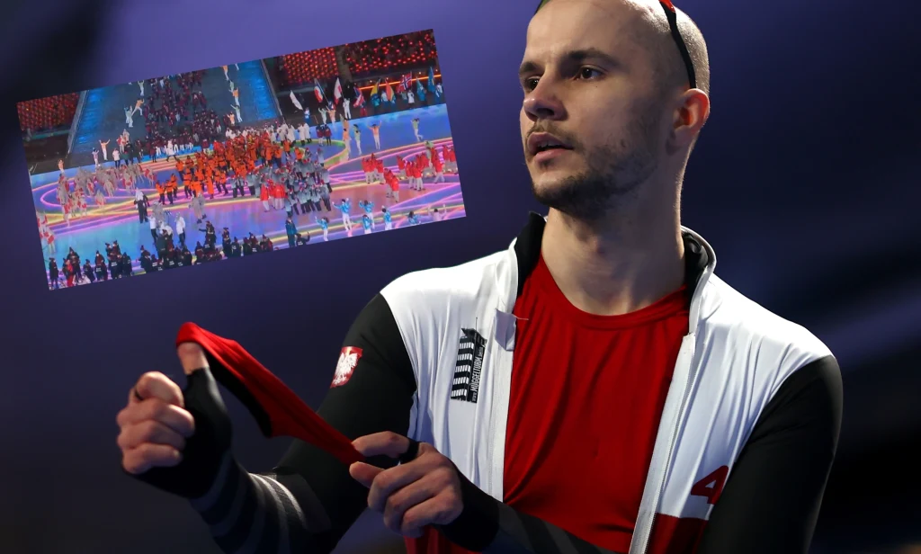 Piotr Michalski był polskim chorążym podczas ceremonii zamknięcia igrzysk olimpijskich w Pekinie