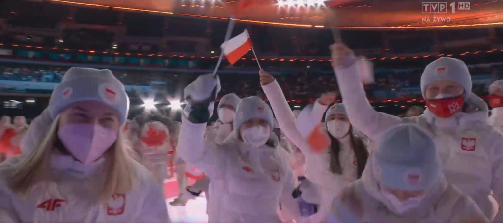 Polacy na ceremonii zamknięcia igrzysk olimpijskich w Pekinie Polacy na ceremonii zamknięcia igrzysk olimpijskich w Pekinie