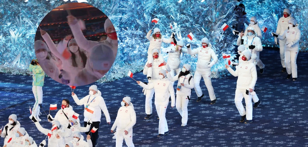 Polacy na ceremonii zamknięcia igrzysk olimpijskich w Pekinie Polacy na ceremonii zamknięcia igrzysk olimpijskich w Pekinie