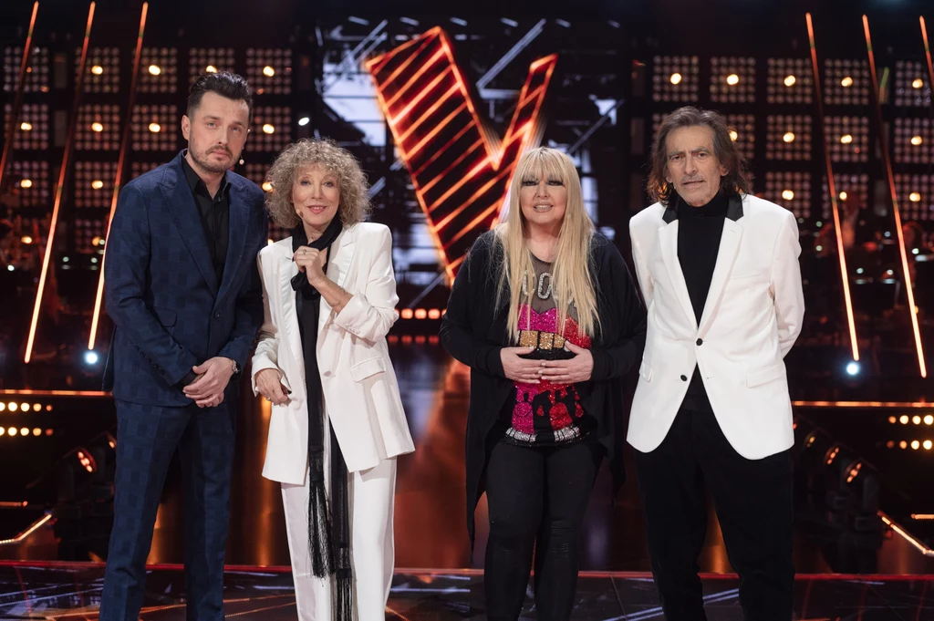 Trenerzy trzeciej edycji "The Voice Senior" - od lewej: Piotr Cugowski, Alicja Majewska, Maryla Rodowicz i Witold Paszt