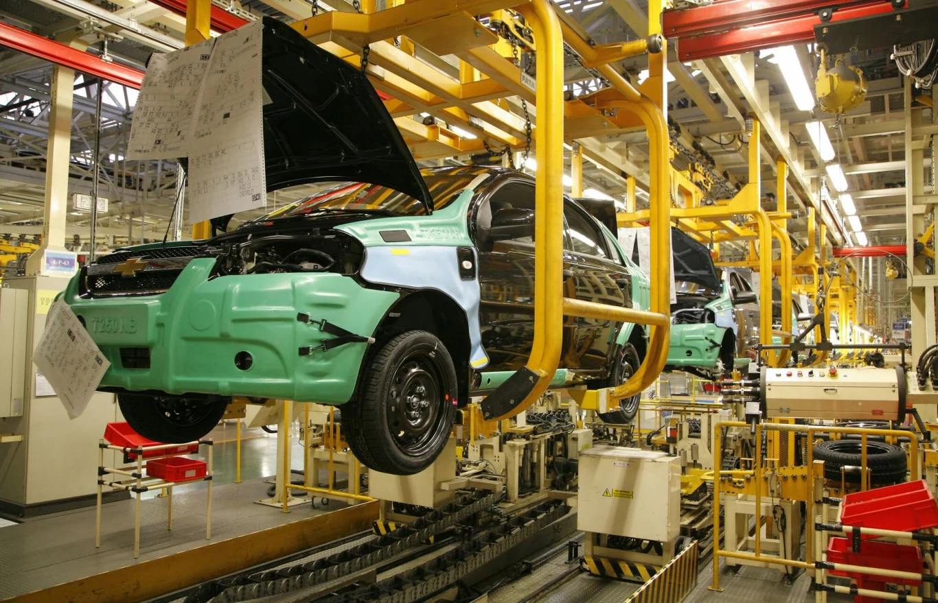 FSO na Żeraniu - linia produkcyjna Chevroleta Aveo