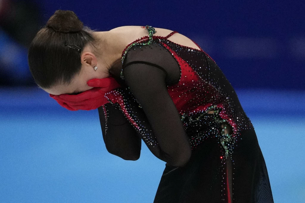 Kamiła Walijewa wylała wiele łez na olimpijskiej tafli w Pekinie 