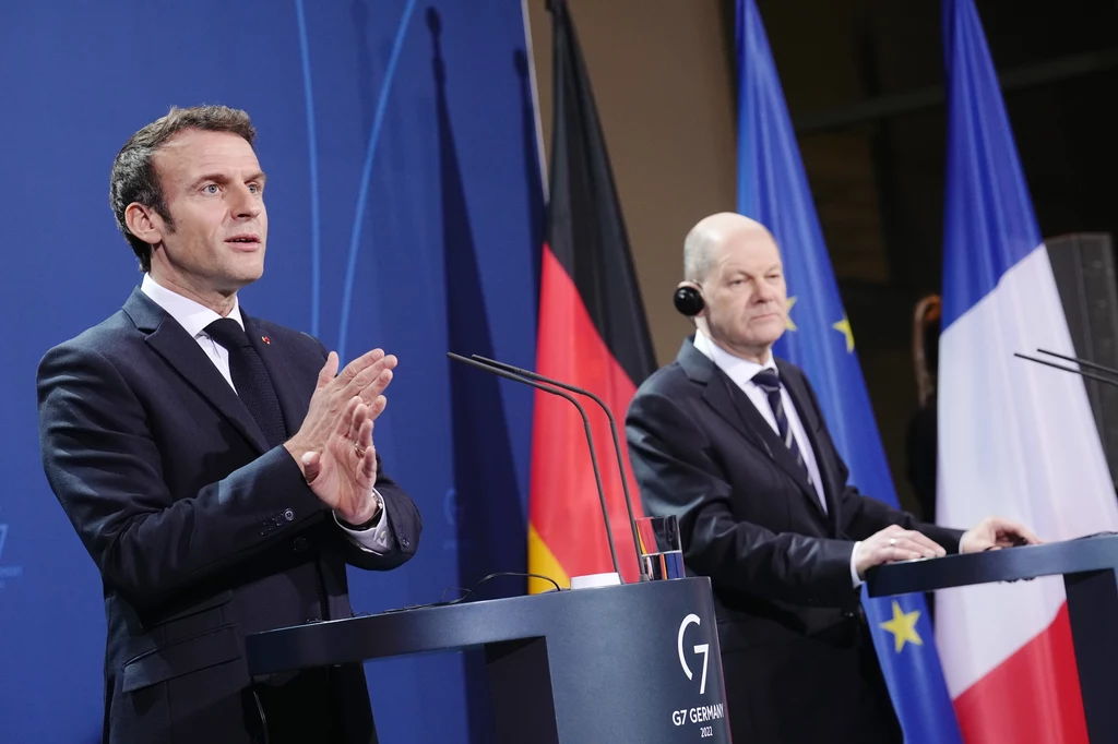 Emmanuel Macron i Olaf Scholz Emmanuel Macron i Olaf Scholz