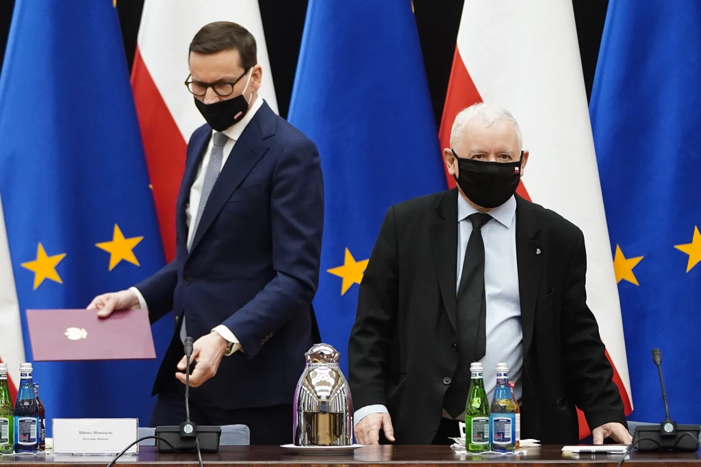 Premier Mateusz Morawiecki i wicepremier Jarosław Kaczyński Premier Mateusz Morawiecki i wicepremier Jarosław Kaczyński