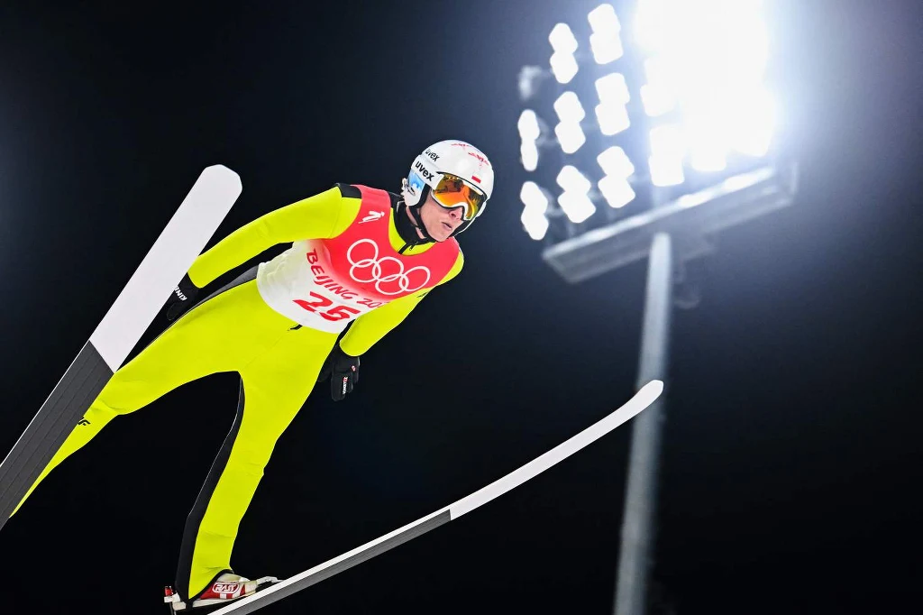 Pekin 2022. Skoki narciarskie. Na zdjęciu Dawid Kubacki Pekin 2022. Skoki narciarskie. Na zdjęciu Dawid Kubacki