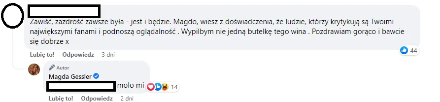 Magda Gessler na FB @magdagessler.official Magda Gessler na FB @magdagessler.official