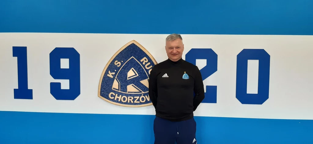 Jarosław Skrobacz, trener Ruchu Chorzów Jarosław Skrobacz, trener Ruchu Chorzów