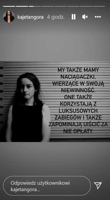 fot. screen ze story @kajetangora fot. screen ze story @kajetangora