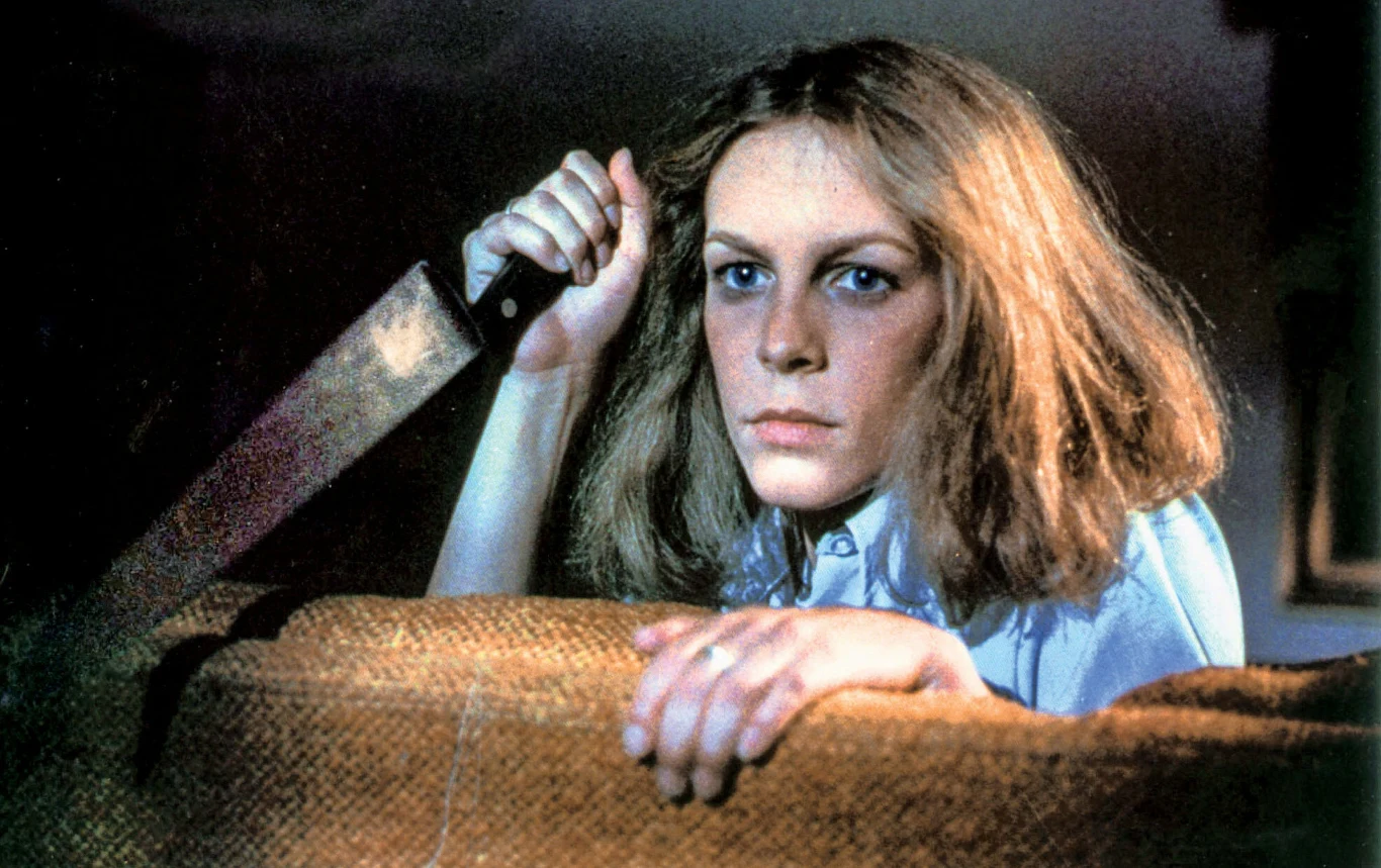 Jamie Lee Curtis w filmie "Halloween" (1978) Jamie Lee Curtis w filmie "Halloween" (1978)
