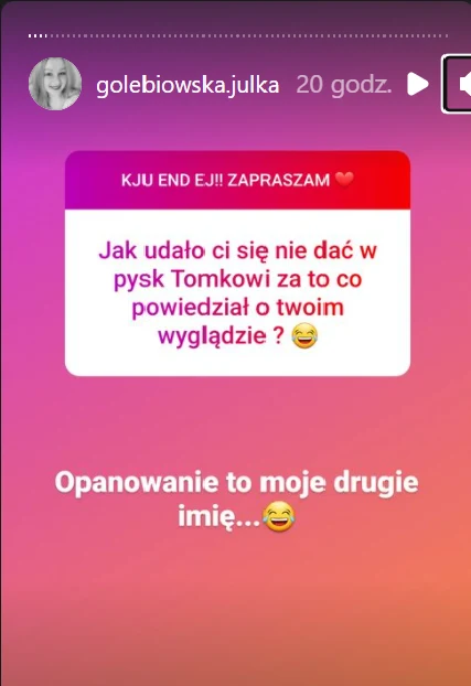 Q&A Julii ze "Ślubu od pierwszego wejrzenia" Q&A Julii ze "Ślubu od pierwszego wejrzenia"