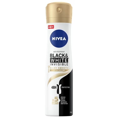 Nivea Black & White Invisible Silky Smooth Antyperspirant w spray'u 150 ml - 1