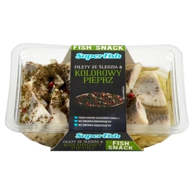 SuperFish Filety ze śledzia & kolorowy pieprz 200 g - 0