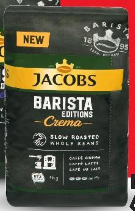 Jacobs Barista Crema Kawa ziarnista palona 1000 g