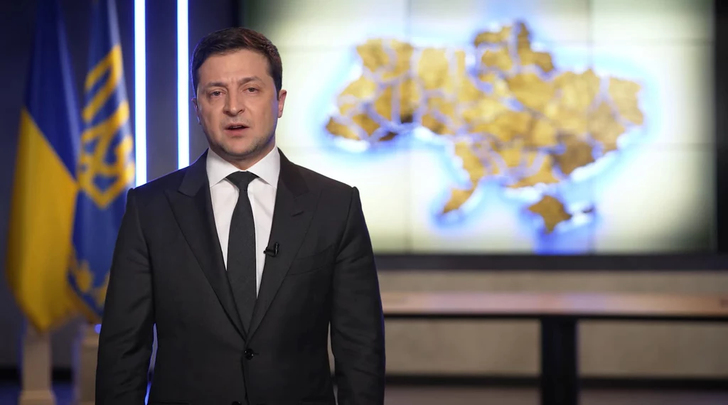 Prezydent Ukrainy Wołodymyr Zełenksy Prezydent Ukrainy Wołodymyr Zełenksy