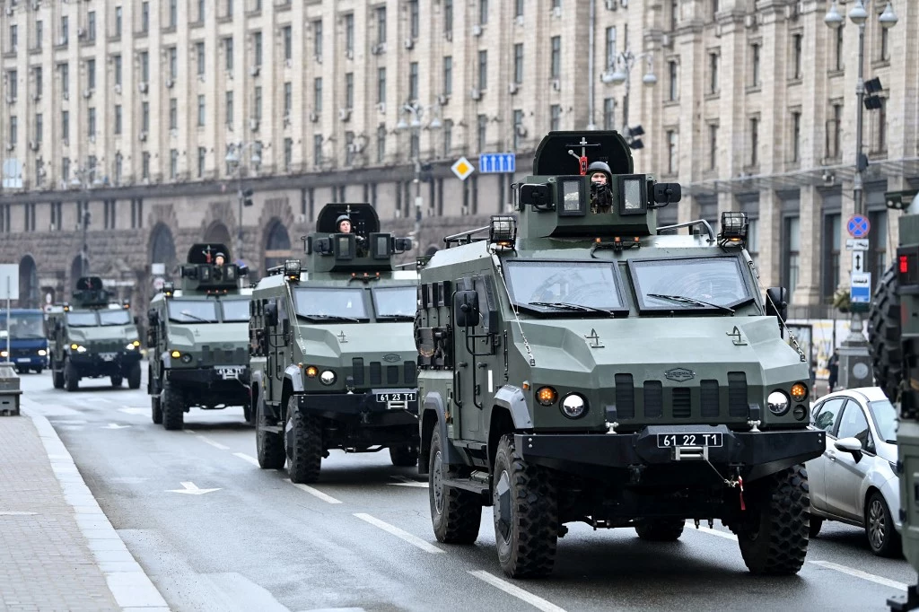 Mobilizacja wojsk ukraińskich w Kijowie w dniu ataku Rosji na Ukrainę Mobilizacja wojsk ukraińskich w Kijowie w dniu ataku Rosji na Ukrainę