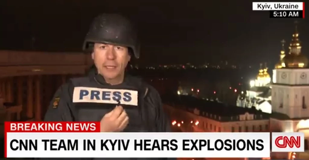 Reporter CNN w Kijowie Reporter CNN w Kijowie