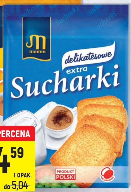 Mamut Sucharki extra delikatesowe 230 g