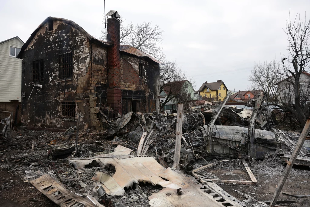 Zniszczenia spowodowane inwazją Rosji na Ukrainę.