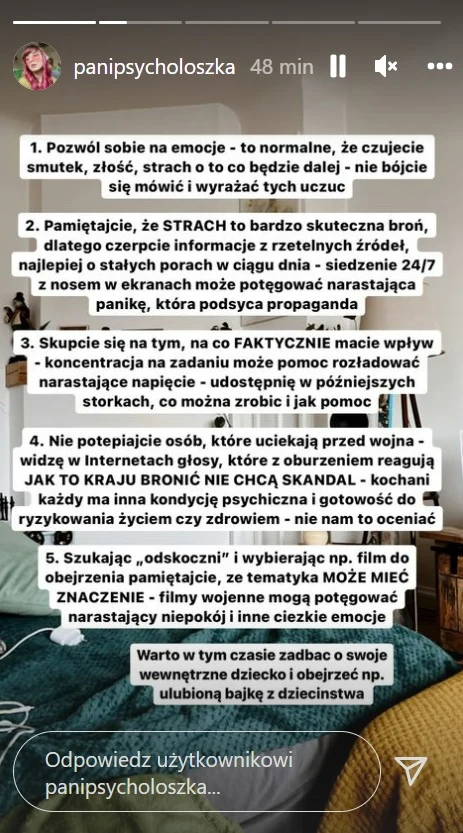 Psycholoszka radzi, jak radzić sobie z emocjami w obecnej sytuacji / @panipsycholoszka Psycholoszka radzi, jak radzić sobie z emocjami w obecnej sytuacji / @panipsycholoszka