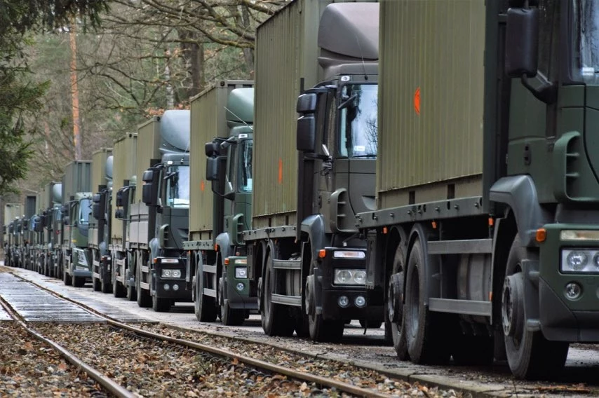 Transport amunicji, który z Polski pojechał na Ukrainę Transport amunicji, który z Polski pojechał na Ukrainę