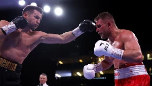 Anthony Fowler (z lewej) i Łukasz Maciec