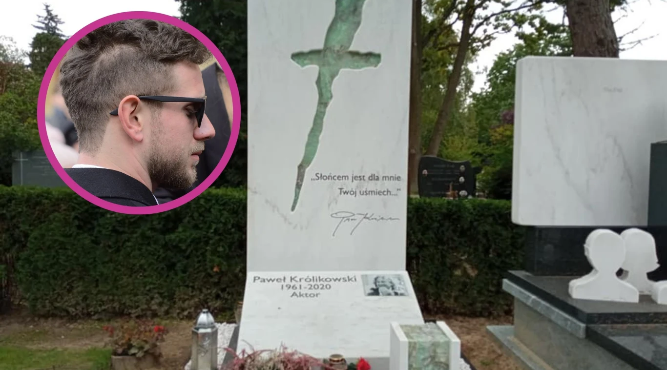 Grób Pawła Królikowskiego bardzo się zmienił Grób Pawła Królikowskiego bardzo się zmienił