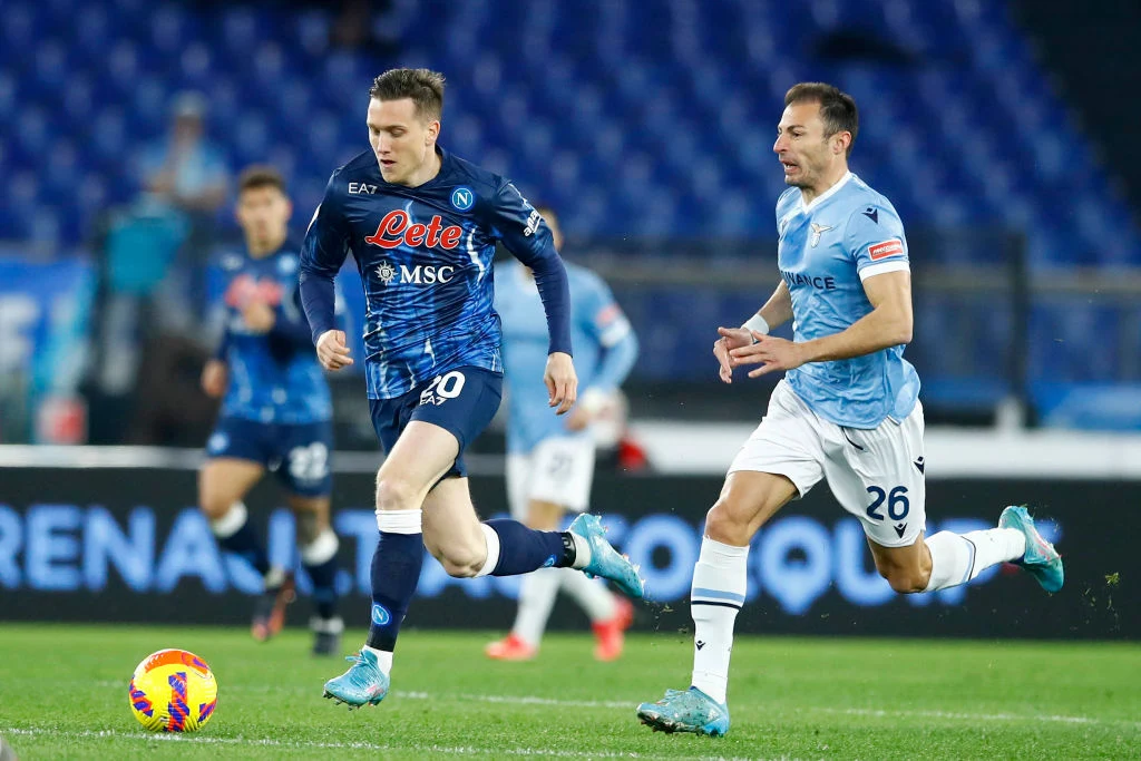 Piotr Zieliński podczas zwycięskiej potyczki z Lazio Rzym Piotr Zieliński podczas zwycięskiej potyczki z Lazio Rzym