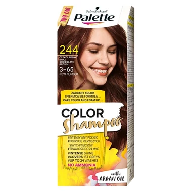 Palette Color Shampoo Szampon koloryzujący do włosów 244 (3-65) czekoladowy brąz - 0