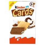 Kinder Cards Wafel wypełniony mlecznym i kakaowym nadzieniem 76,8 g (3 sztuki)