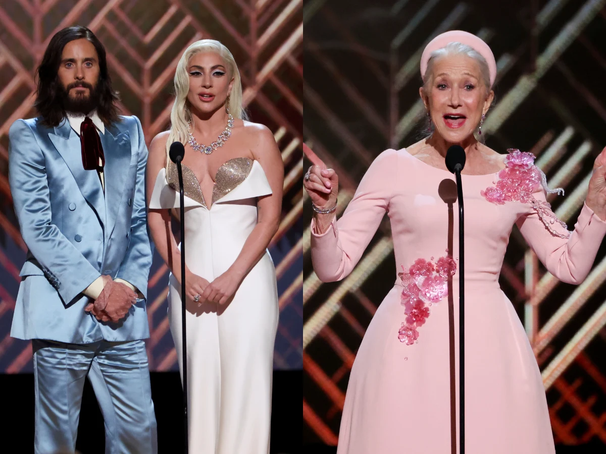 SAG Awards 2022. Na zdjęciu: Jared Leto, Lady Gaga i Helen Mirren SAG Awards 2022. Na zdjęciu: Jared Leto, Lady Gaga i Helen Mirren