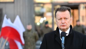 Mariusz Błaszczak podczas wystąpienia w Dzień Żołnierzy Wyklętych