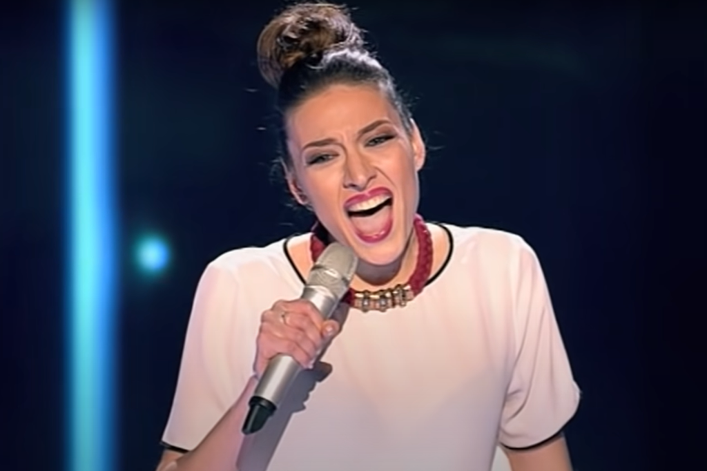 Hasmik Sirojan w ukraińskiej edycji programu "The Voice" w 2014 r.