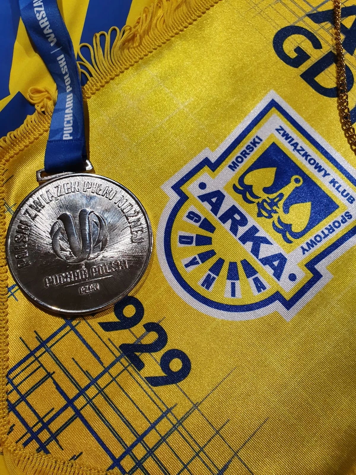 Medal Marcina Warcholaka za wystep w finale Pucharu Polski 