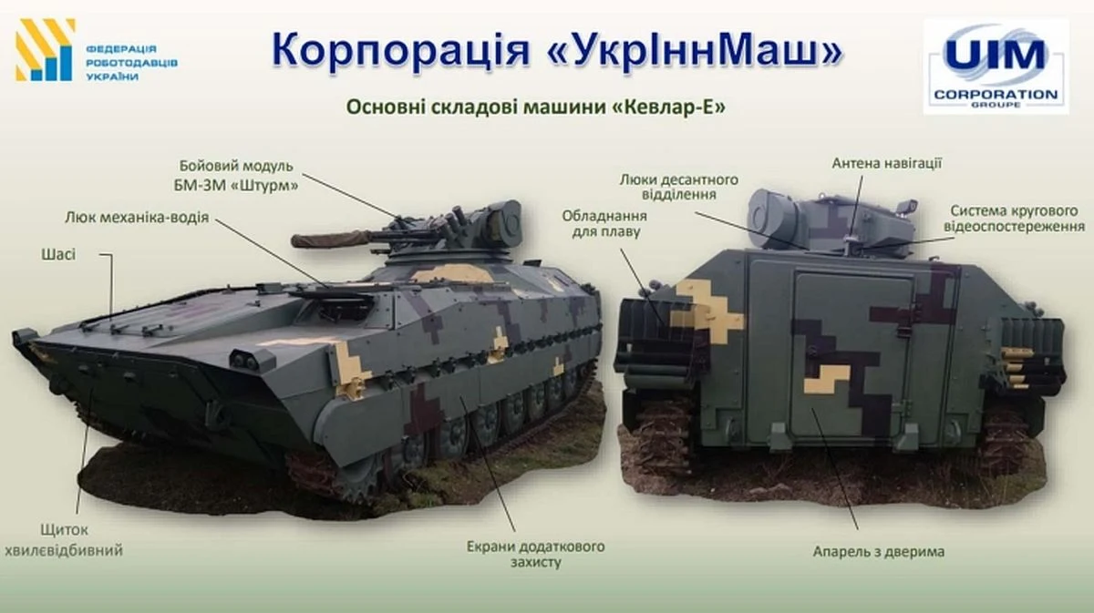 Prototyp Kewral-E w prospekcie reklamowym Ukrinnmasz Prototyp Kewral-E w prospekcie reklamowym Ukrinnmasz