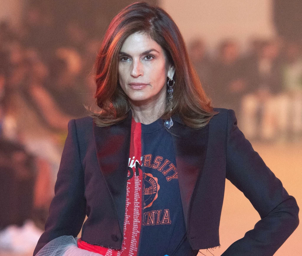 Cindy Crawford podczas najnowszego pokazu 