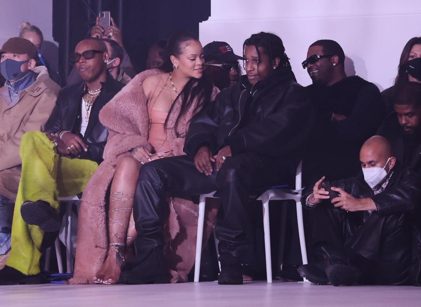 Rihanna i ASAP Rocky na pokazie mody