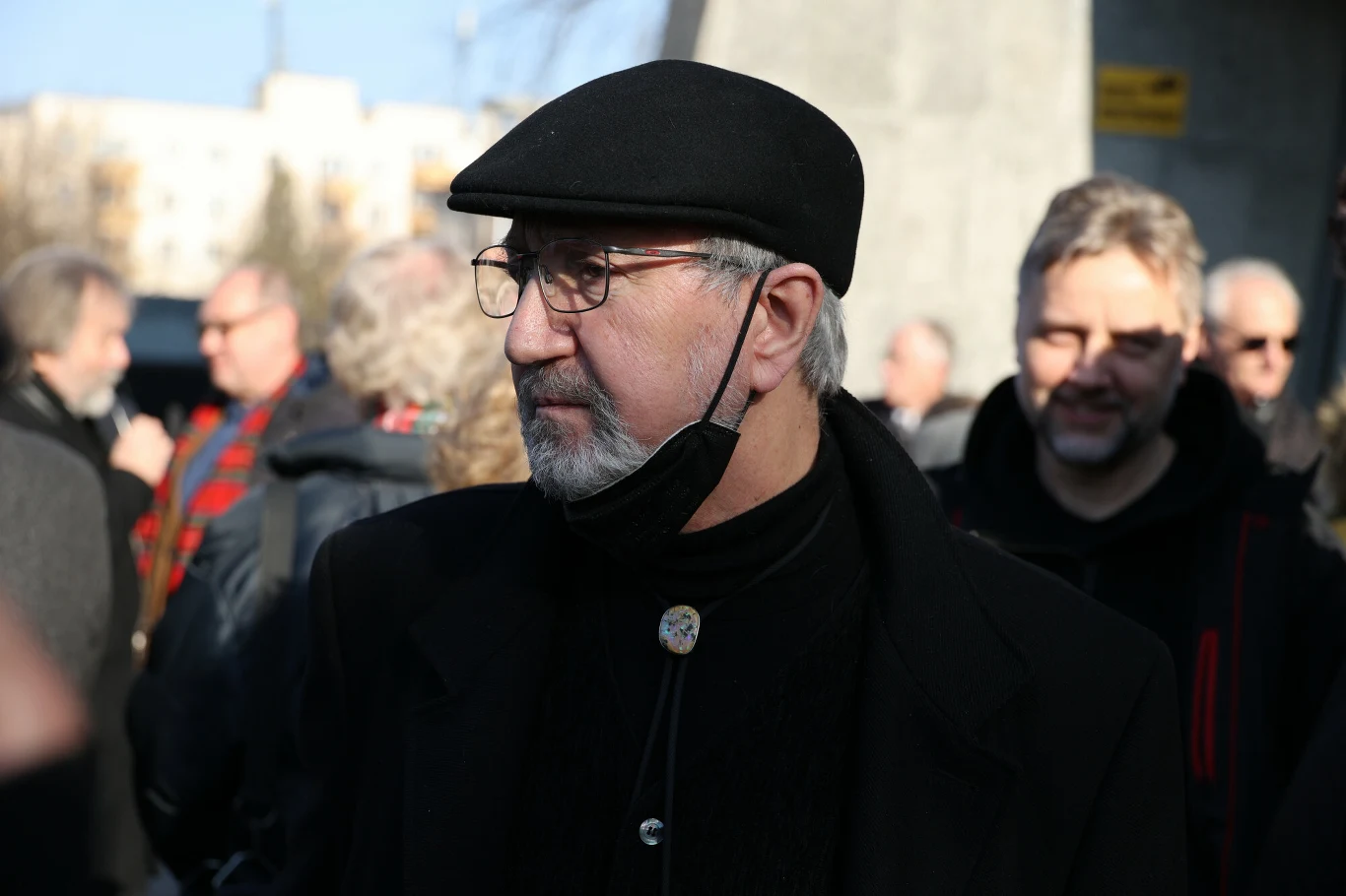 Krzysztof Daukszewicz na pogrzebie Zbigniewa Namysłowskiego