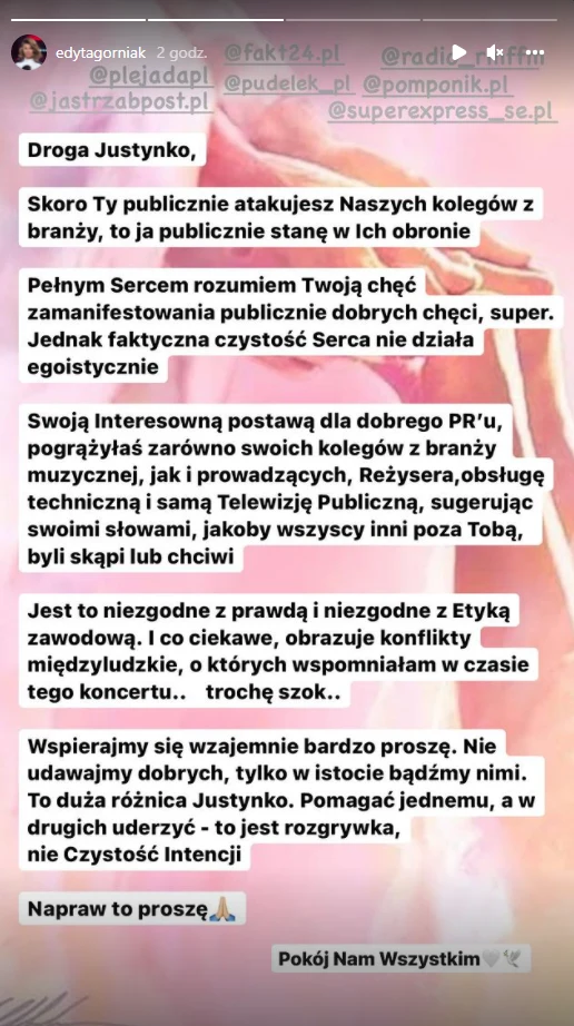 Edyta Górniak: www.instagram.com/edytagorniak/