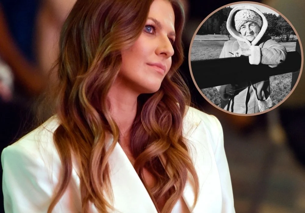 Anna Lewandowska żegna babcię Anna Lewandowska żegna babcię